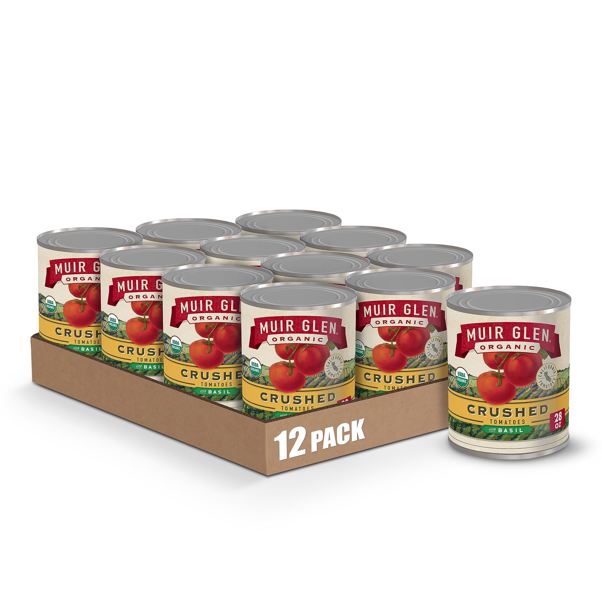 Amazon.com : Muir Glen Organic Crushed Tomatoes With Basil, 28 oz